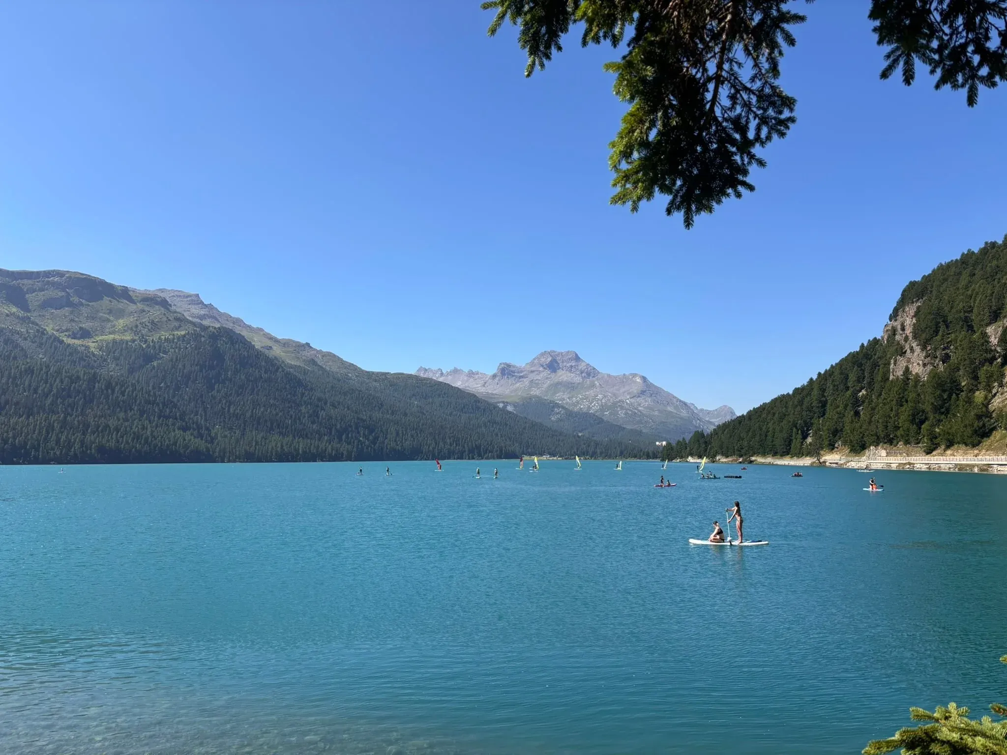 Lago di Sils, sotto il villaggio